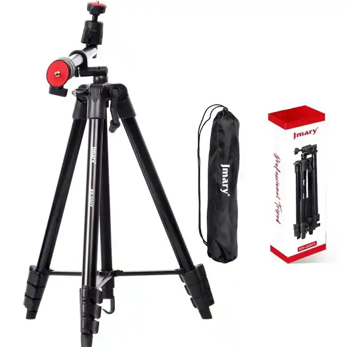 Jmary KP-2207 Professional Heavy Duty Aluminum Extendable camera Tripod with Mobile Holder UNC 1/4 Screw